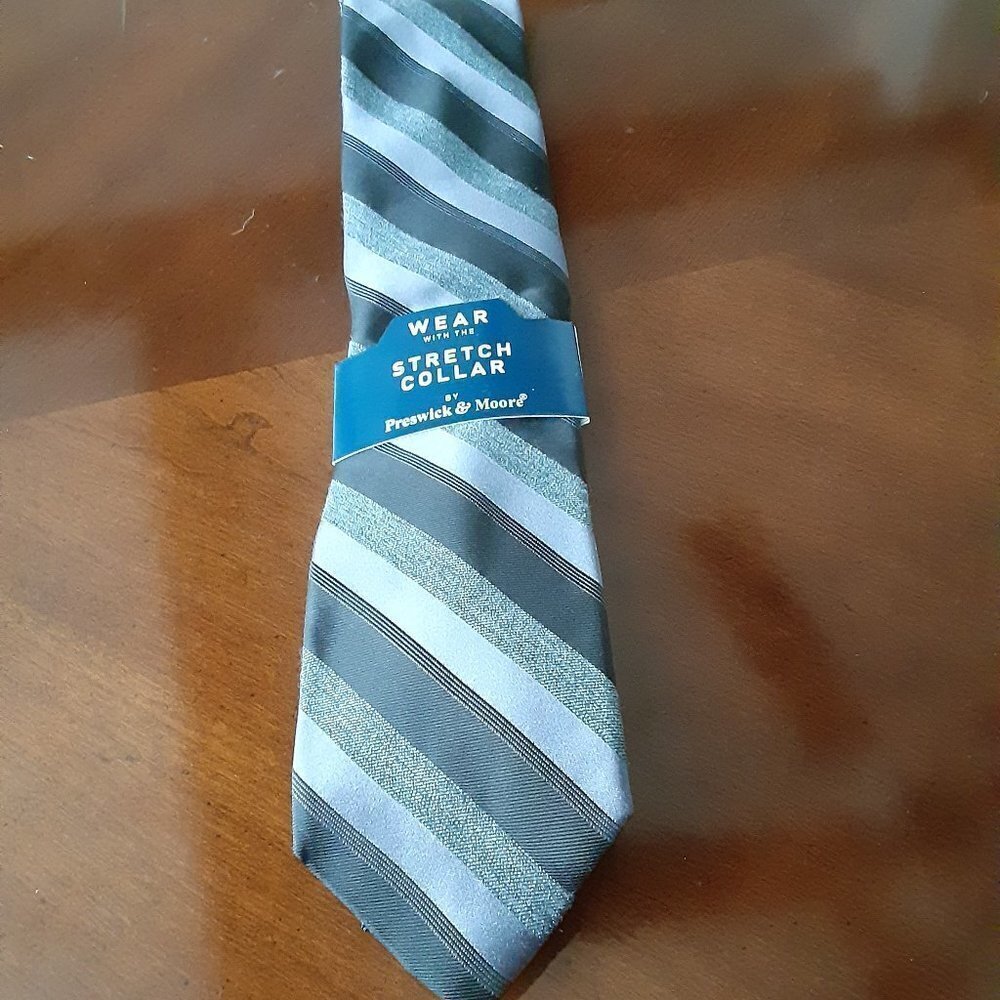Preswick & Moore Black & Grey Tie.